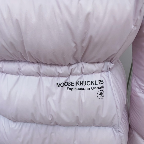 Moose Knuckles Women’s Lightweight Parka Coat Belle Cote Lilac - Picture 8 of 11